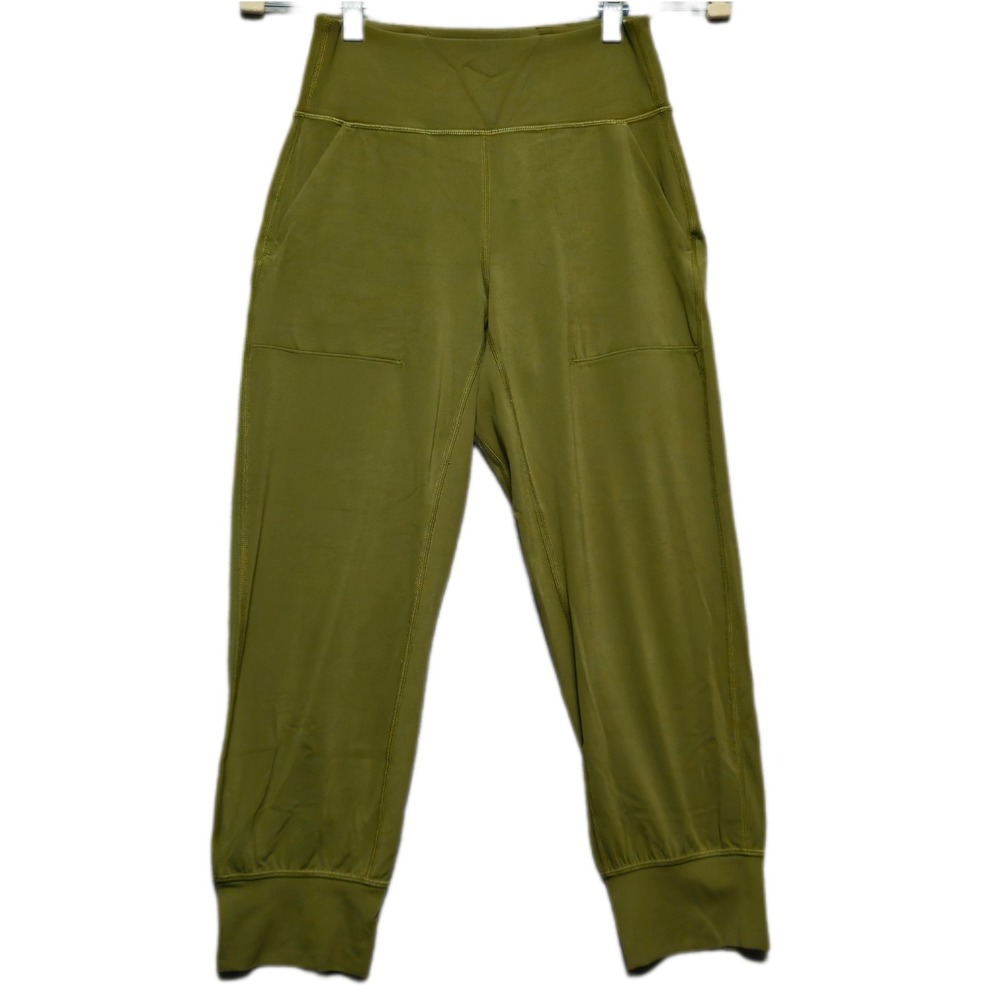 Lululemon Align High Rise Jogger 23" Olive Green Nulu Yoga Pants Womens Size 4